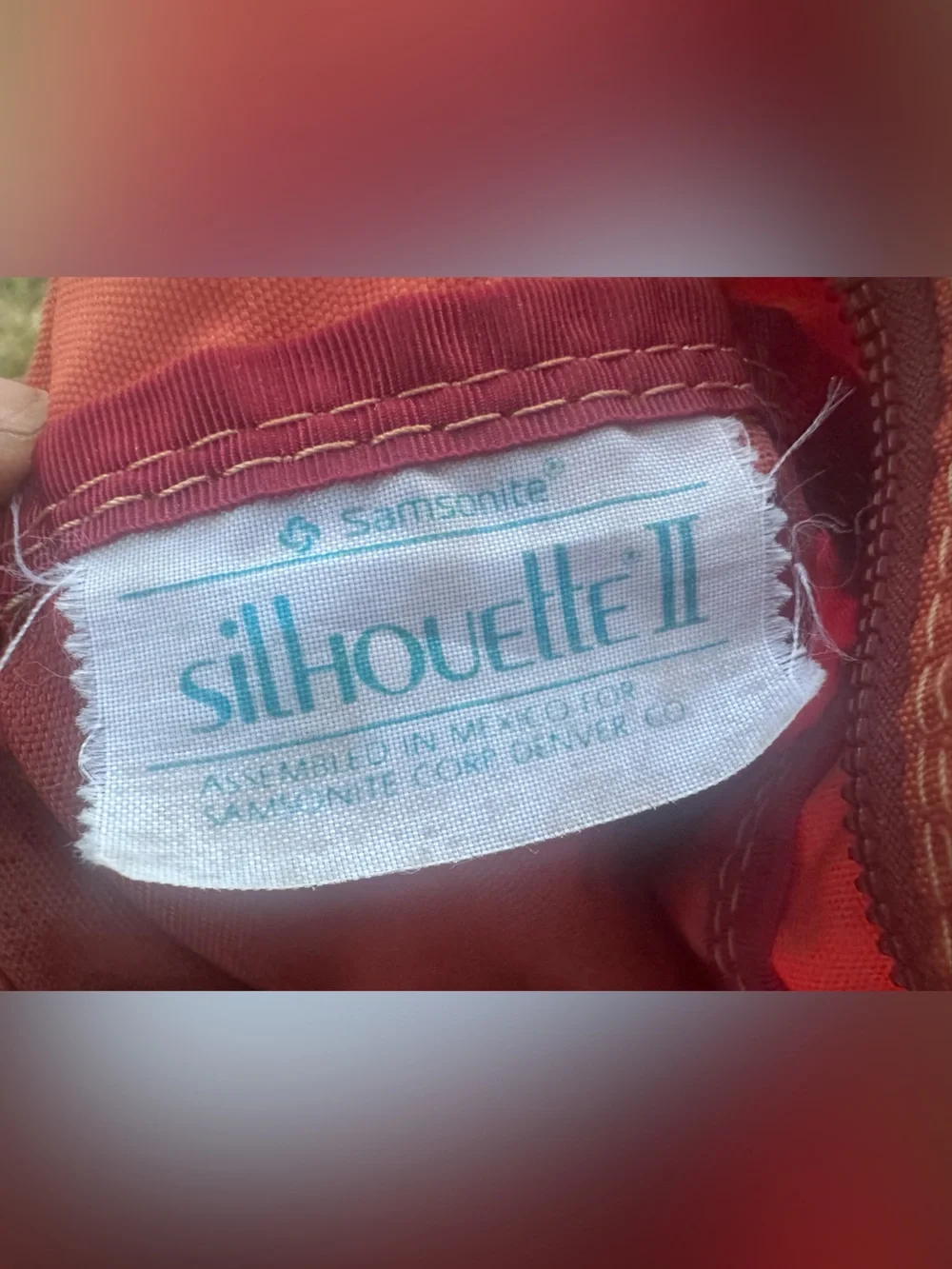 Title:Vintage Samsonite Silhouette II Burnt-Orange  Bag – Retro Travel Tote